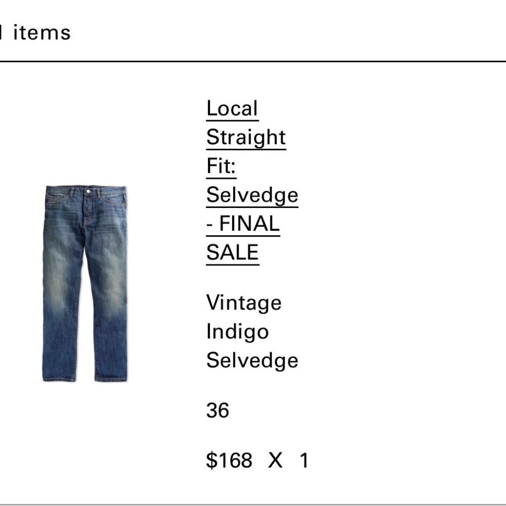 Outerknown Local Straight jeans in Vintage indigo Selvedge